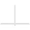 Ekena Millwork Eugene Architectural Grade PVC Gable Bracket, 108"W x 72"H x 4"D x 4"F, 16/12 Pitch GBP108X72X0404EUG00 - alternate 2